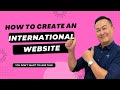 How to create an international website