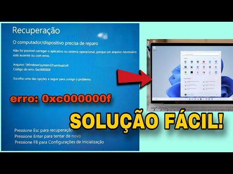erro 0xc000000f SOLUÇÃO