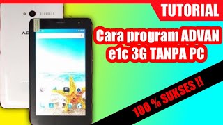 Cara buka pola || mentok logo advan e1c 3G (hard-reset) tutorial tanpa pc
