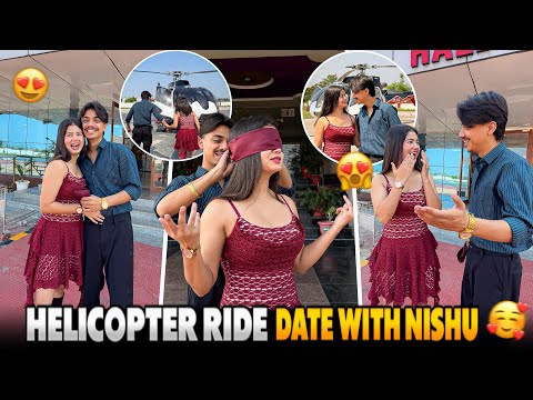 Nishu ko Date mai Helicopter Mai le gya ❤️🥰