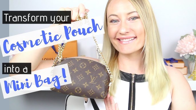 HOW TO MAKE transform my LV Cosmetic Pouch PM ($6xx) & NICE NANO ($9xx) to  a cross body bag ! HACK 