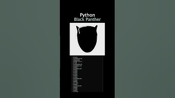 Drawing Black Panther with Turtle! #shorts #Python