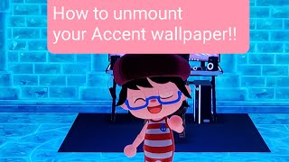 How do you Unmount your accent wallpapers in #ACNH #HowTo #wallpapers screenshot 4