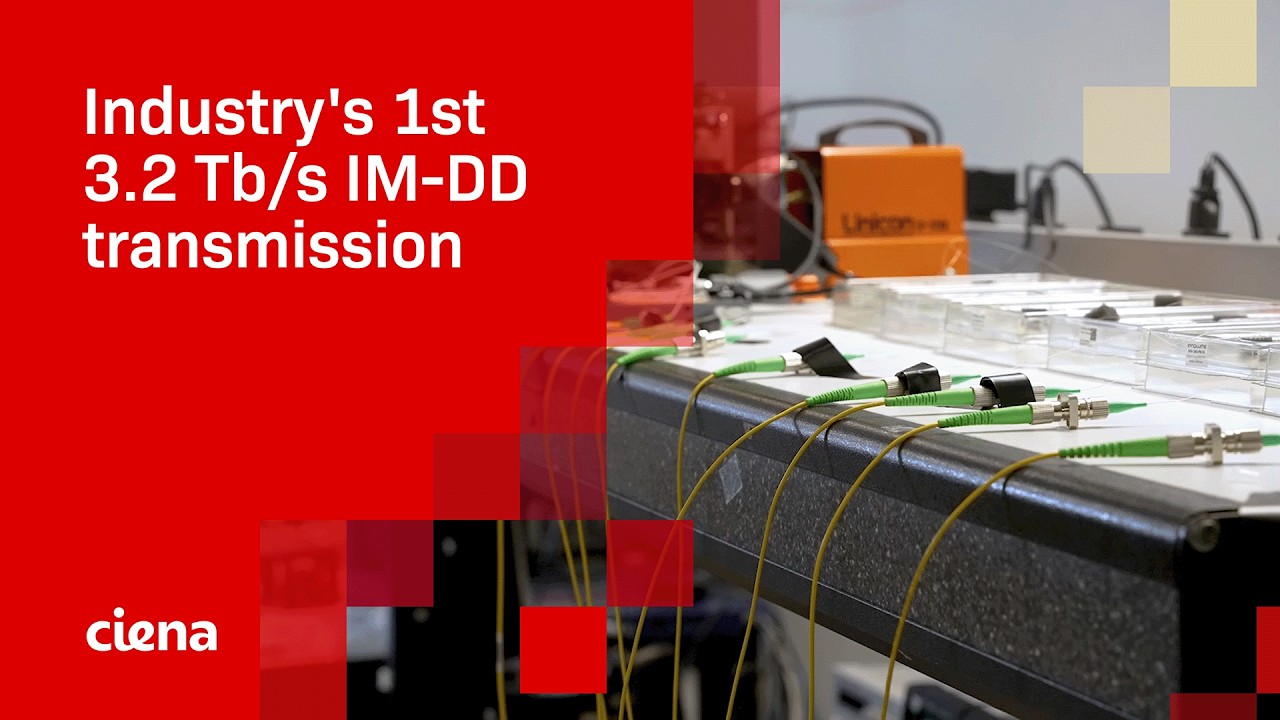 Industry's 1st 3.2 Tb/s IM-DD transmission