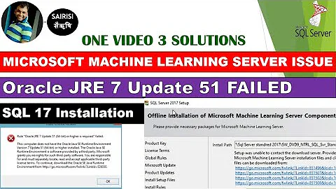 MACHINE LEARNING SERVER _ SQL INSTALLATION