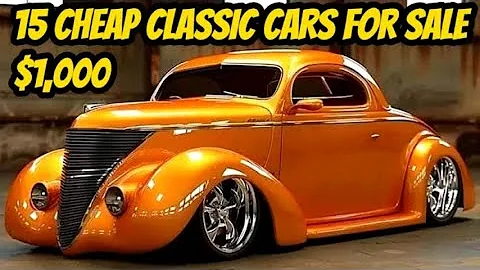 15 Classic Cars from the 1940s to 1970s You Can Buy for $1,000 to $35,000!