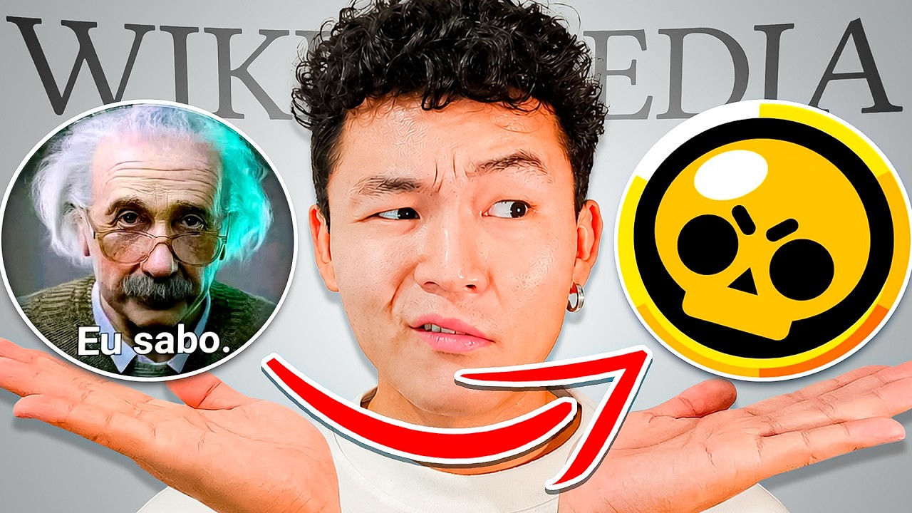 De ALBERTO EINSTEIN até Brawl Stars na WIKIPÉDIA?!