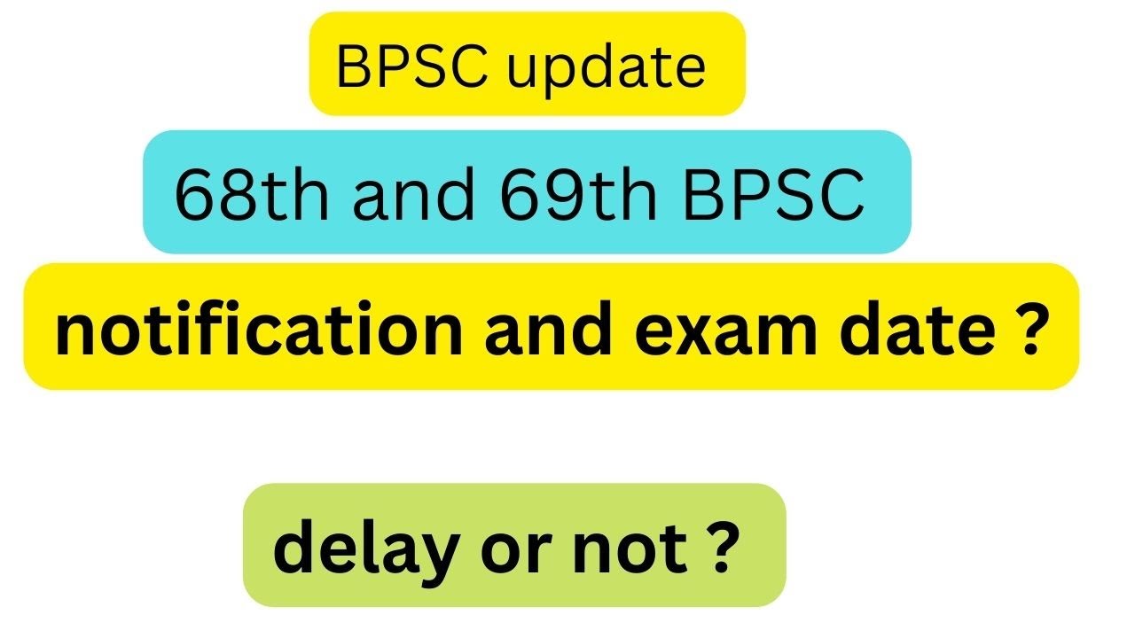 BPSC update || Notification and exam date ? || 68th and 69th BPSC - YouTube