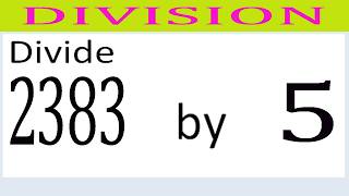 Divide 2383 by 5