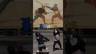 On Double Hits Longsword Fencing