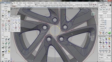 Autodesk Autostudio 2019 - Making of a Wheel Rim (speed video)