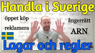 Köpa Saker I Sverige, Lagar Och Regler, Sfi