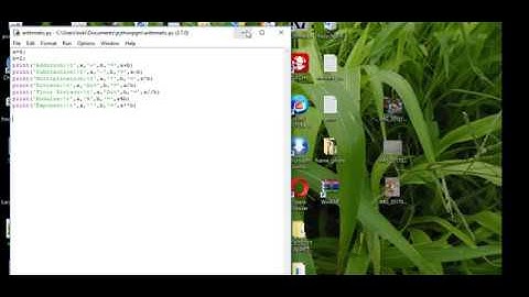 Python Arithmetic Operators with program