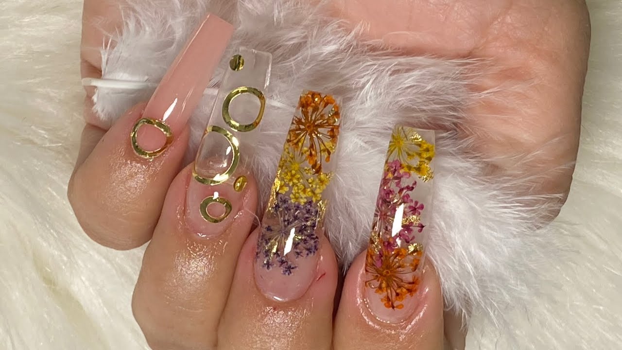 Uñas Cristal +Naturaleza Muerta+ Hoja de Oro. - thptnganamst.edu.vn