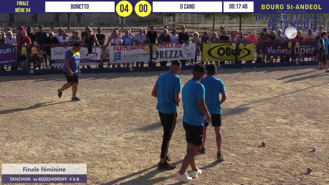 Miniature : Finale D CANO vs BONETTO International à pétanque de Bourg-Saint-Andéol