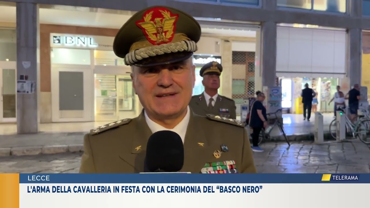 L'Arma della Cavalleria in festa con la cerimonia del “Basco nero”