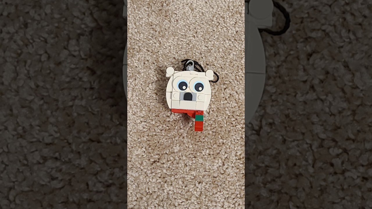 LEGO OF THE DAY!!! LEGO POLAR BEAR ORNAMENT!!!