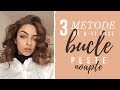 3 METODE de a-ți face BUCLE PESTE NOAPTE | Maria Dius