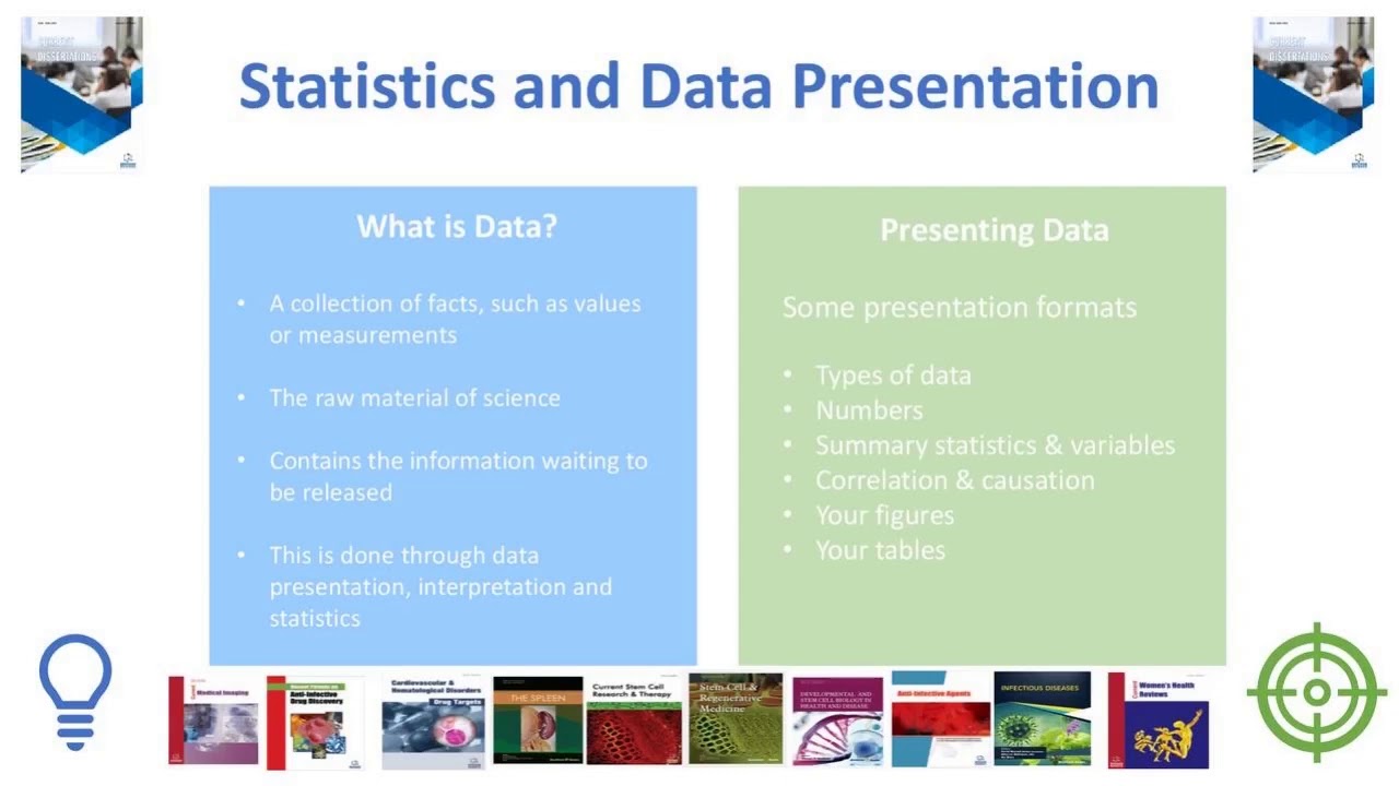 data presentation in a research