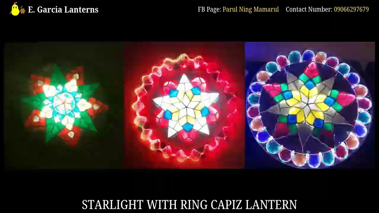 Starlight with Ring Capiz Lantern Video Collection
