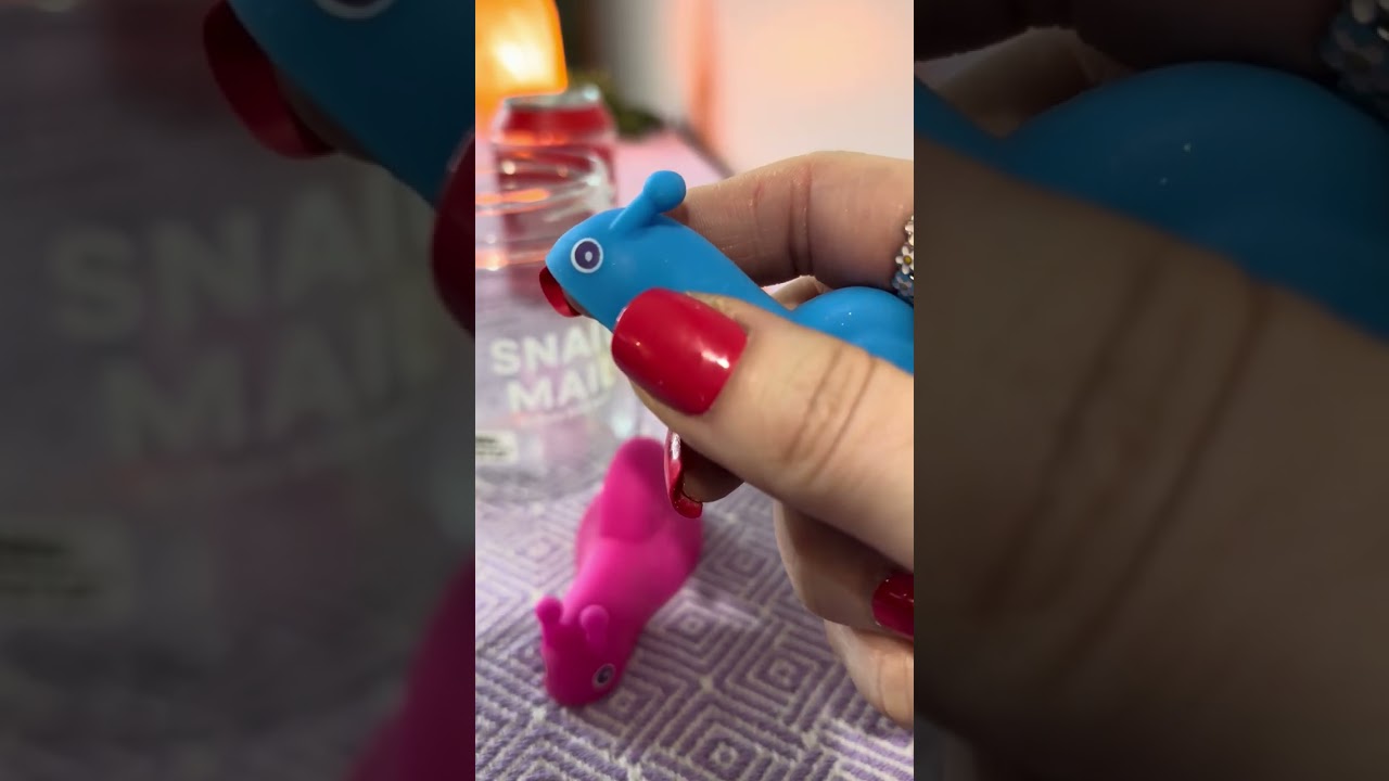 Imperfect ASMR with snails and slime #asmr #slime #relaxing 