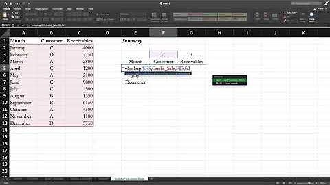 Excel - VLOOKUP with Named Range