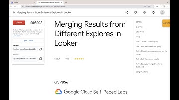 Merging Results from Different Explores in Looker || #qwiklabs || #GSP856 ||  [With Explanation🗣️]