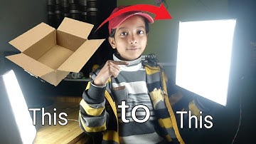 How to make soft box light in 100 rs