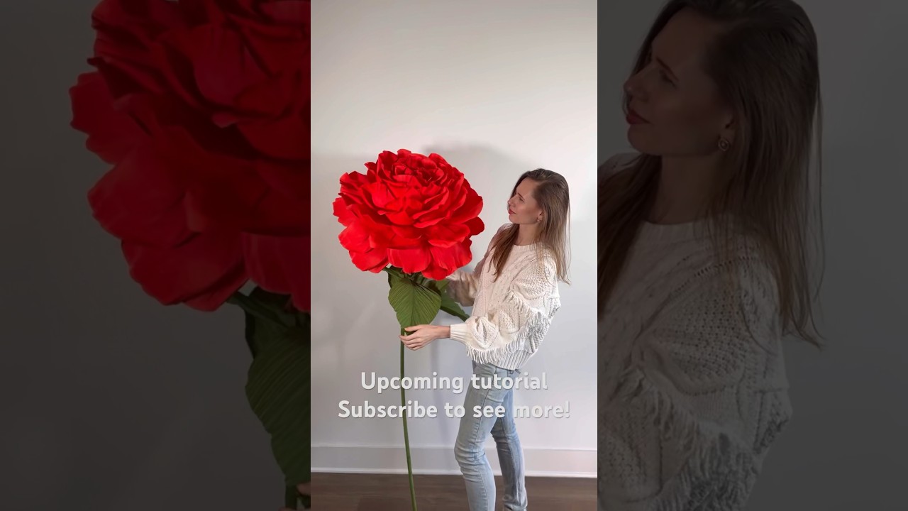DIY Giant Paper Rose upcoming tutorial