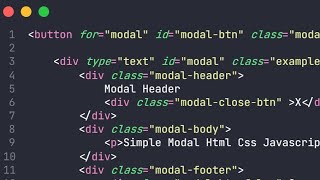easy create modal popup html css javascript | easy tutorial