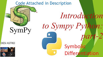 How to do Symbolic Differentiation in sympy For Beginners| Sympy |Python| JupyterNotebook|#sympy#