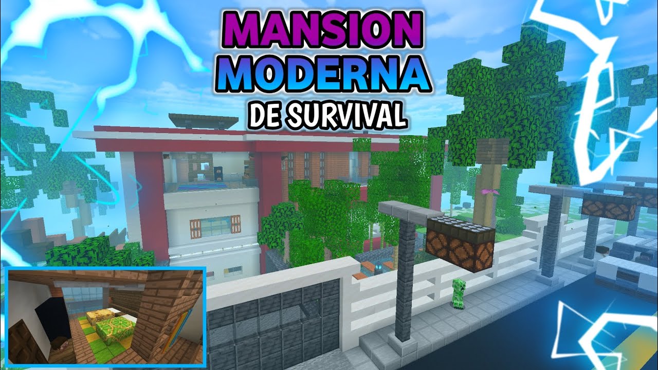 Minecraft: CREA una CASA MODERNA 1.19 GRANDE 2022 #14✓