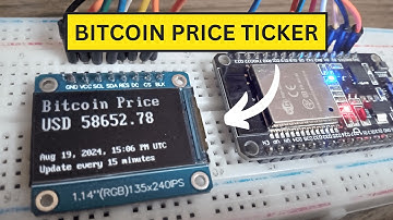 I built a bitcoin price ticker using an ESP32