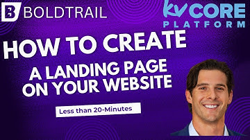 Add Certification Landing Pages to Your kvCORE/BoldTrail Website in 20 Minutes or Less