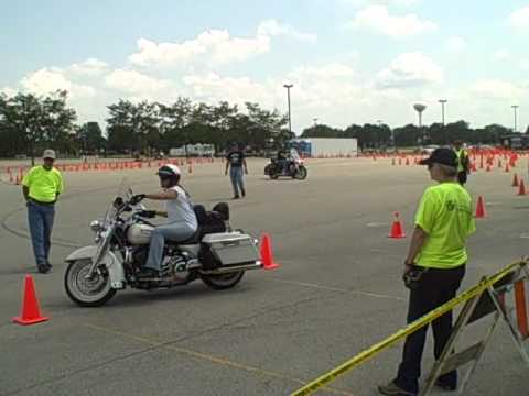 Women can ride - Pam at the Chicago Top Gun