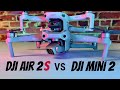 DJI AIR 2S vs DJI MINI 2 ! David gegen Goliath ! Bildqualität, Akku Laufzeit, Lowlight Test deutsch.