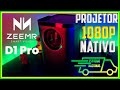 PROJETOR ZEERM D1 PRO! Projetor 1080P NATIVO COM ESTOQUE NACIONAL!