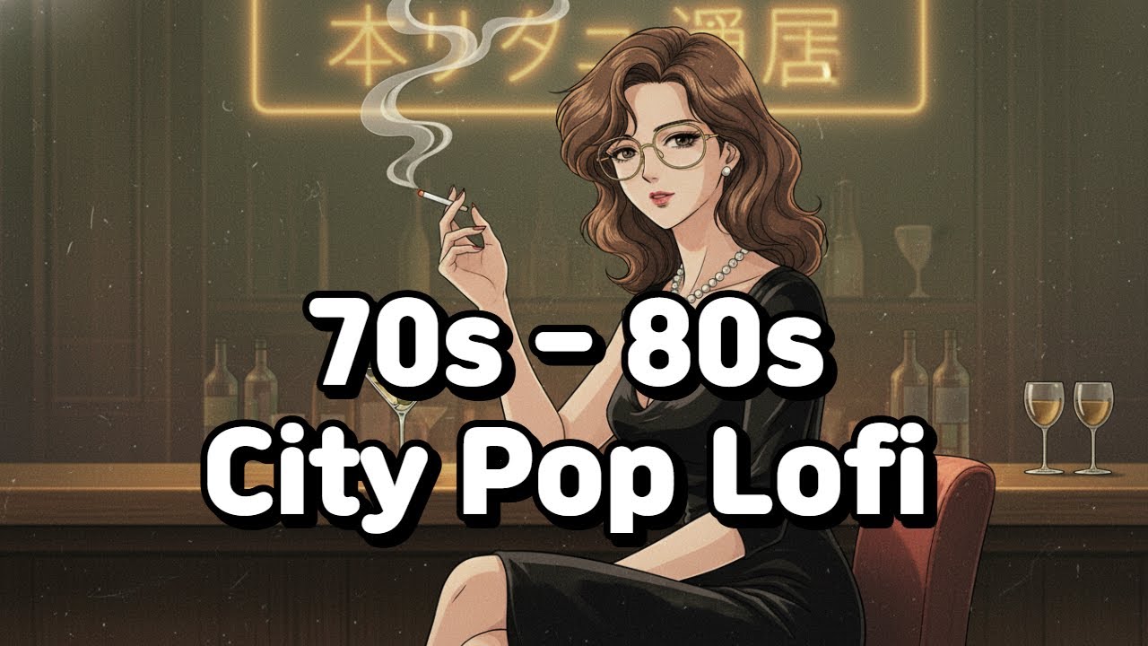 1 Hour City Pop Lofi ☕ Vintage 70s-80s City Pop Beats to Study / Work / Relax