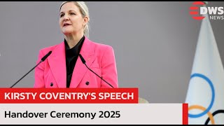 FULL SPEECH: Kirsty Coventry Becomes New IOC President | 2025 Handover Ceremony | AD1E