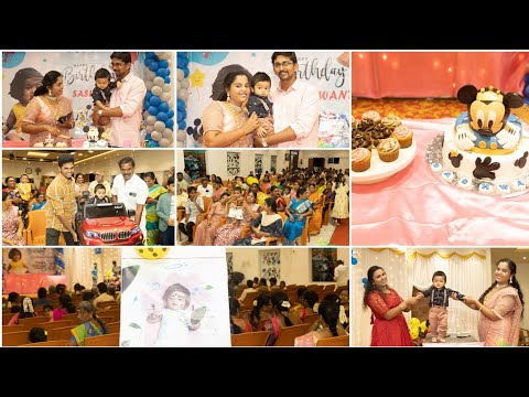 தமிழில்: Sashwanth 1st birthday party 🎉 ஒரு கல்லுல இரண்டு மாங்காய்
