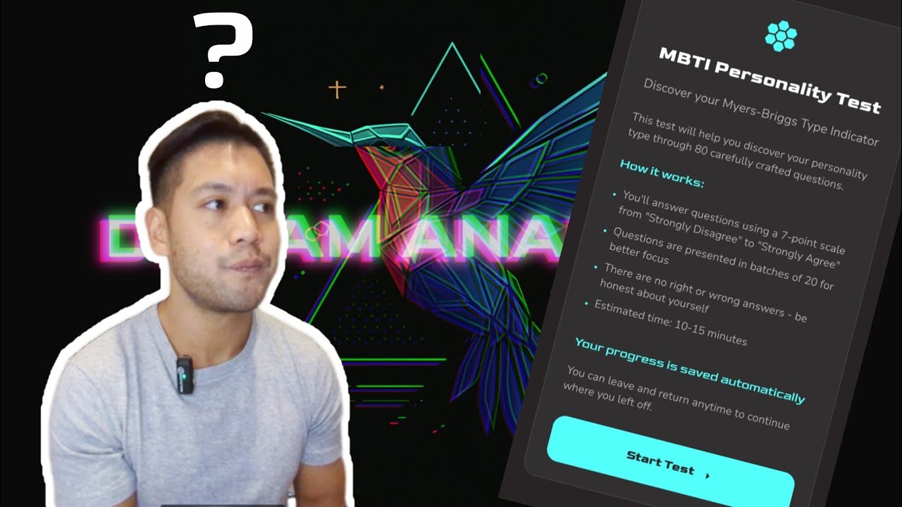 Taking The Personality Test On My App - Guess My MBTI