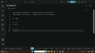 Python — Assigning Operator