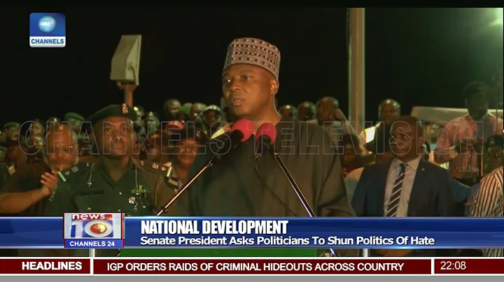 Saraki Commissions Road Projects In Rivers State