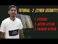 Cyber Security Tutorial: Understanding Active & Passive Attacks 🔐