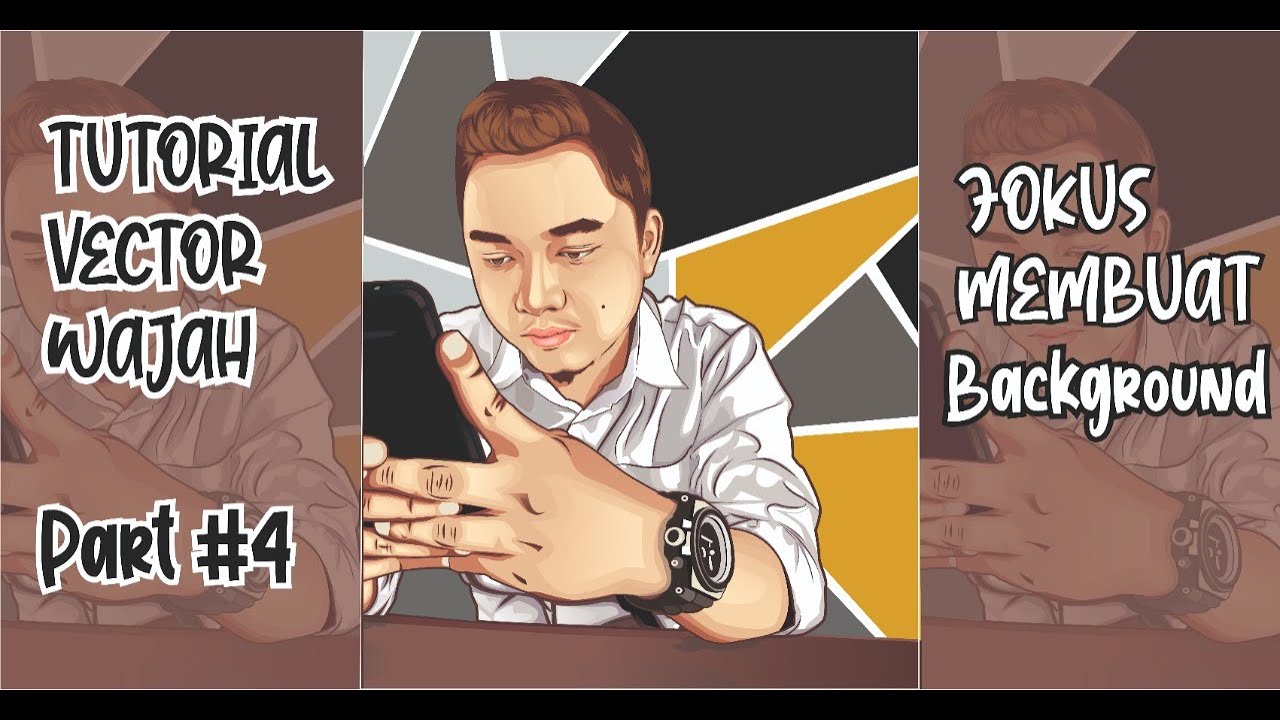 Tutorial Membuat Vector Wajah Full | Background Part 4 - YouTube