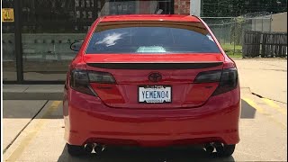 CAMRY SE 2012 COLD START.