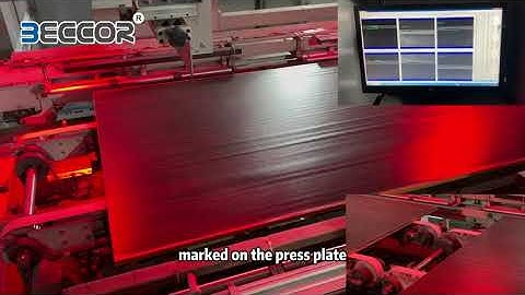 KT Short Cycle Hot Press Line - EIR System Synchronized Board Cameras Working Principle