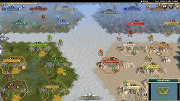 Civ 5 AI Only Timelapse: Battle of Biomes
