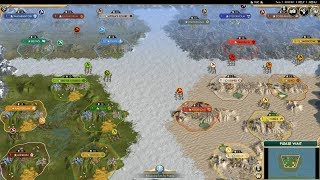 Civ 5 AI Only Timelapse: Battle of Biomes