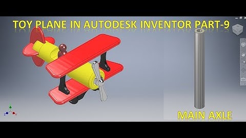 Toy Plane Assembly in Autodesk Inventor Part 9 || Inventor drawing Tutorial for beginners || 3d cad